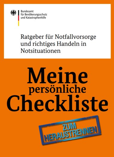 KATASTROPHEN_Checkliste für Notfallvorsorge